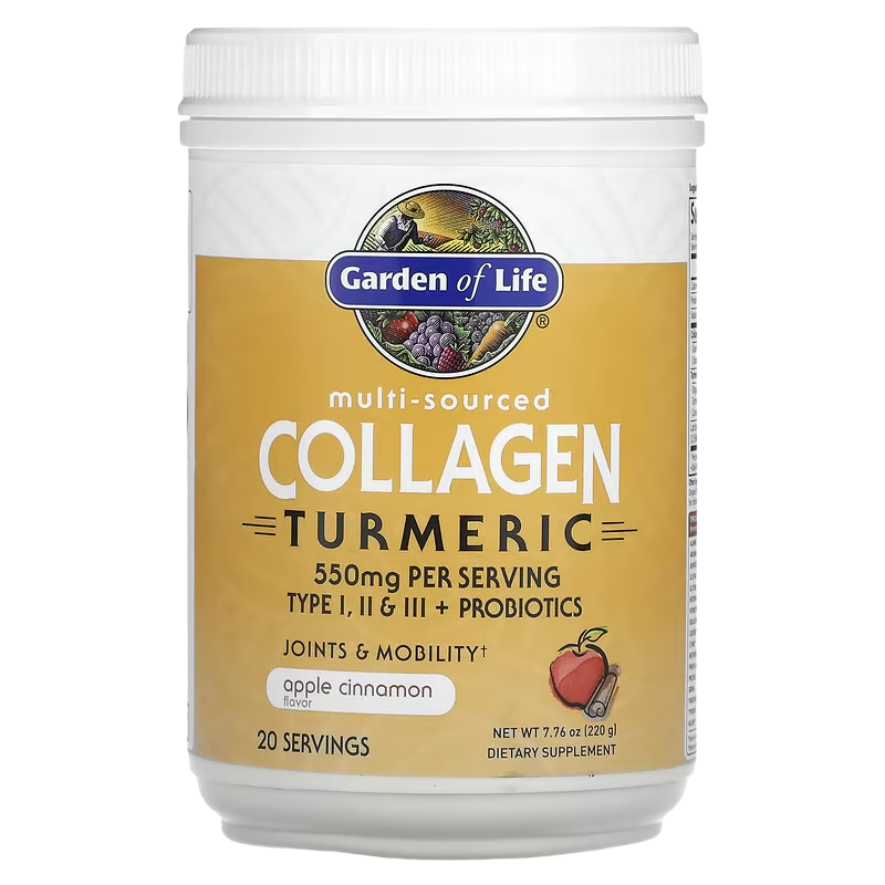 Garden of Life - Collagen & Turmeric powder (Apple Cinnamon) - 7.7 oz