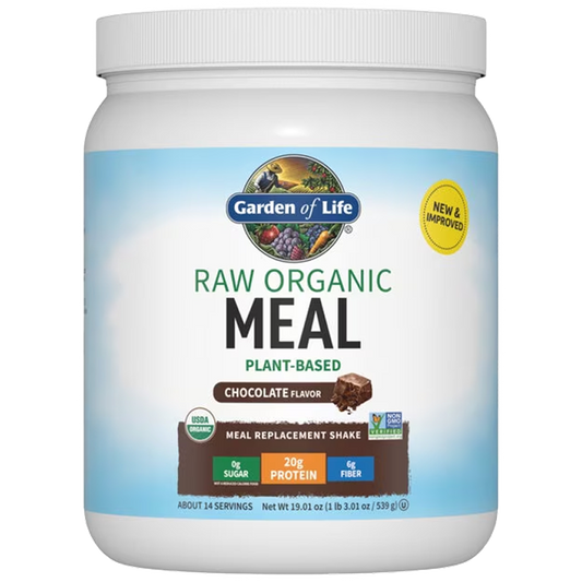 Garden of Life - Raw Organic Meal Replacement Protein Powder - Chocolate - 1.3 lb
