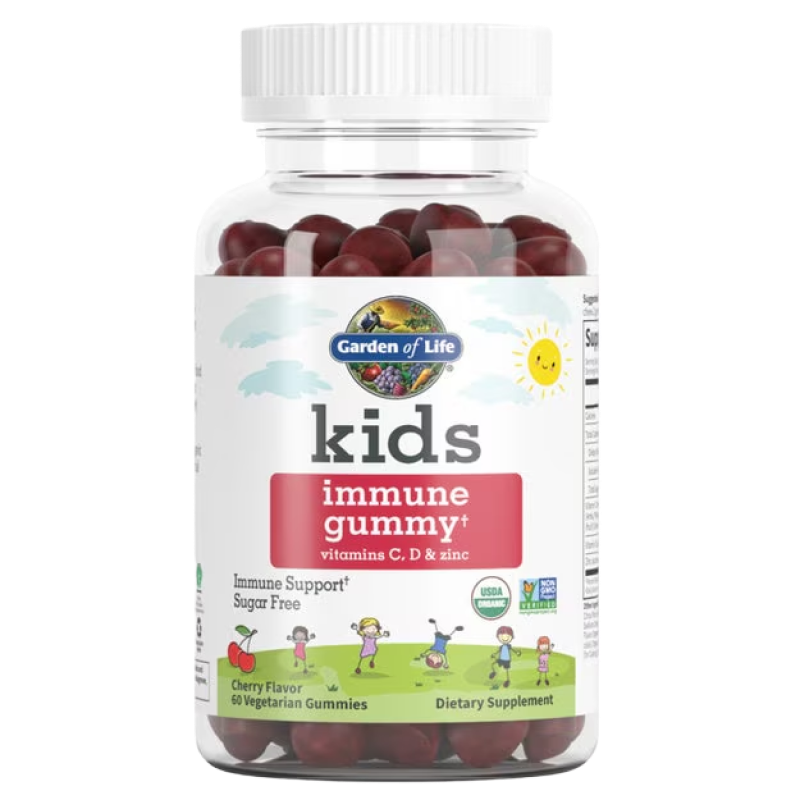 Garden of Life - Organic Kids Immune Gummy† (Cherry Flavor) - 60 Vegetarian Gummies