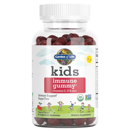 Garden of Life - Organic Kids Immune Gummy† (Cherry Flavor) - 60 Vegetarian Gummies
