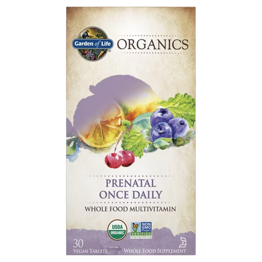 Garden of Life - Organics Prenatal Once Daily Tablets - 30 Vegan Tablets