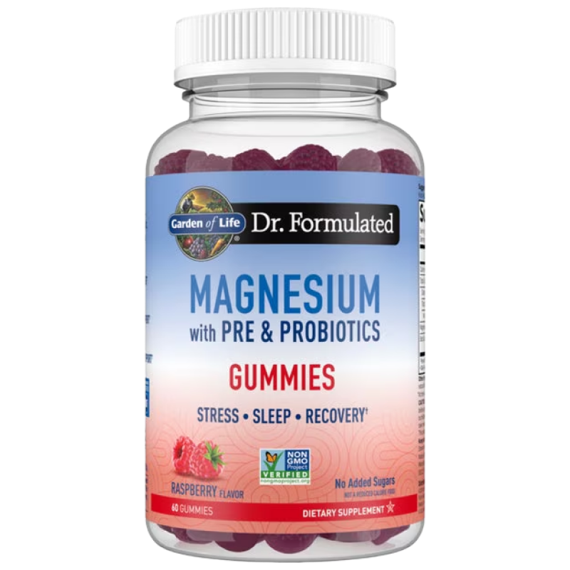 Garden of Life - Magnesium with Pre & Probiotics - 60 Raspberry Gummies