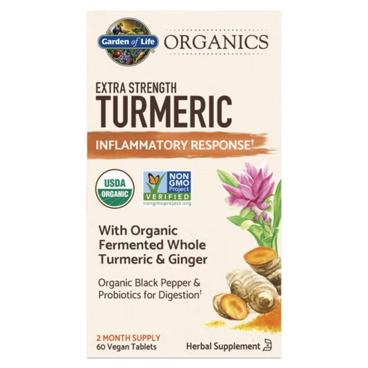 Garden of Life - Organics Extra Strength Turmeric - 120 Vegan Tablets