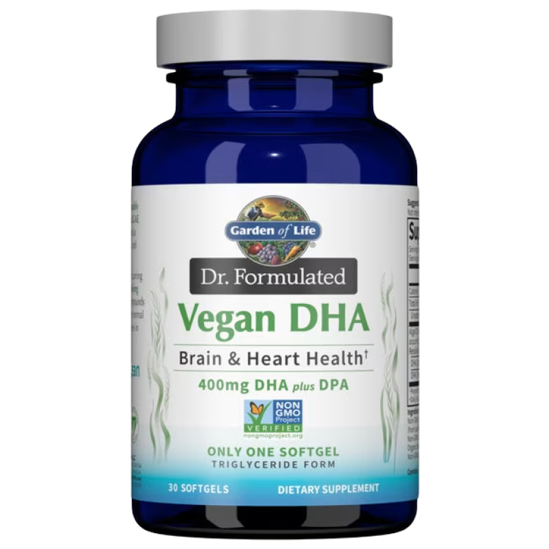 Garden of Life - Dr. Formulated Vegan DHA -Brain & Heart Health - 30 Softgels