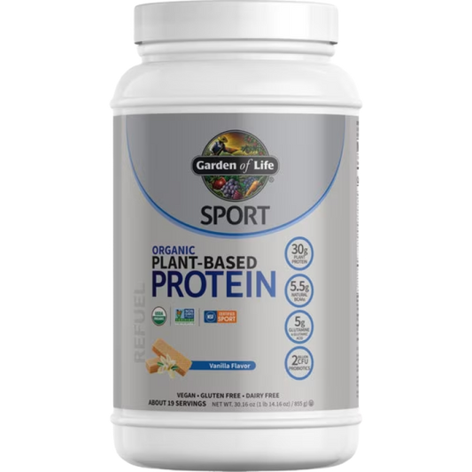 Garden of Life - SPORT Organic Plant-Based Protein Powder - Vanilla