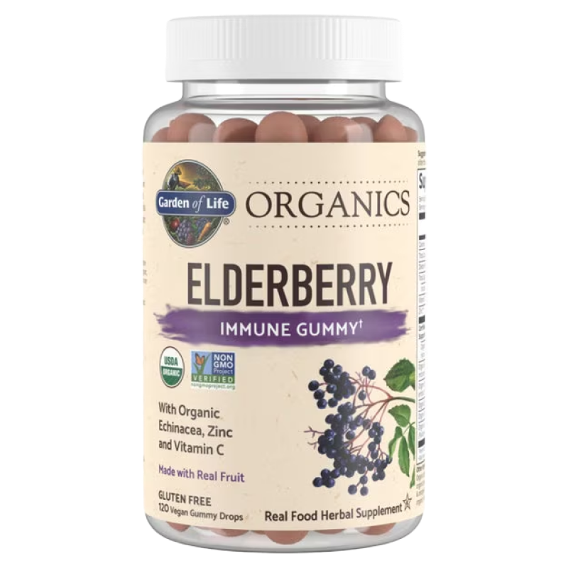 Garden Of Life - Organics Elderberry Immune Gummy - 120 Vegan Gummies
