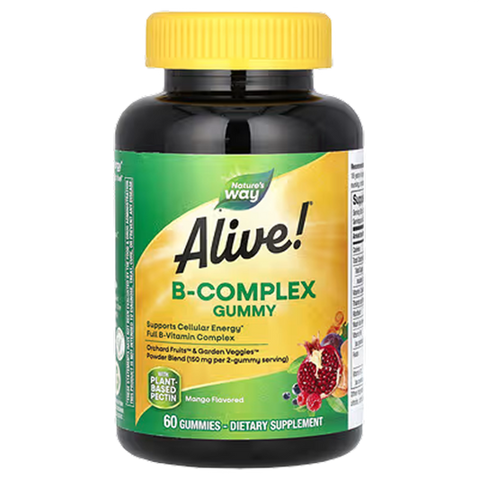 Nature’s Way - Alive! B-Complex Gummy Vitamins (Mango) - 60 gummies