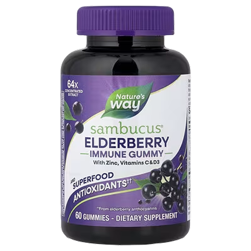 Nature's Way - Sambucus Immune Support Gummies - 60 Gummies