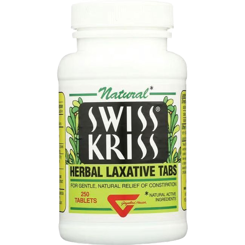 Swiss Kriss - Herbal Laxative - 250 Tablets