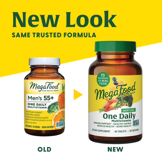 Megafood - Men's 55 + Daily Multivitamin - 60 tablets