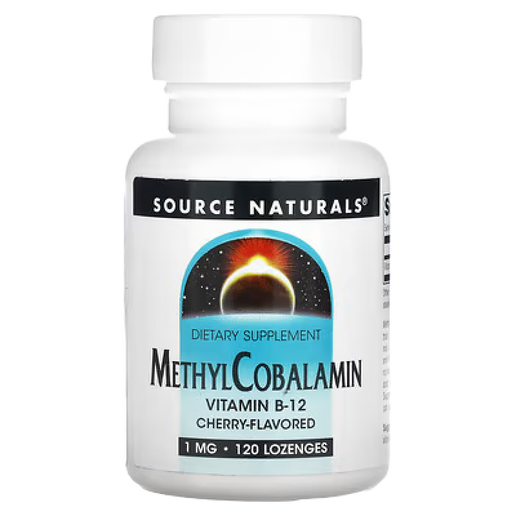Source Naturals -  MethylCobalamin Vitamin B12 (Cherry) - 120 Lozenges