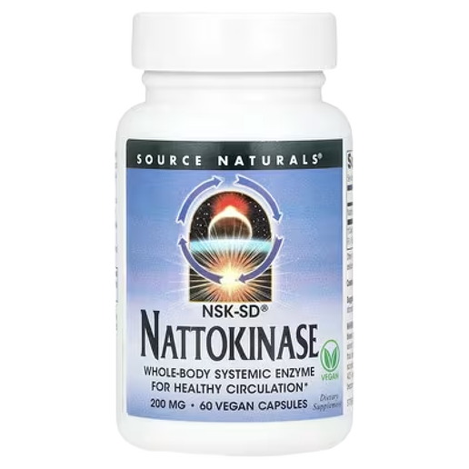 Source Naturals - Nattokinase  100mg - 60 Capsules