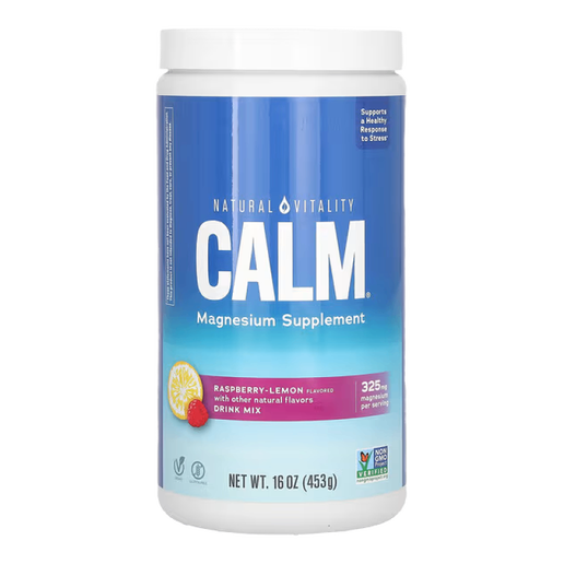 Natural Vitality - CALM Magnesium Supplement (Raspberry Lemon) - 16 oz