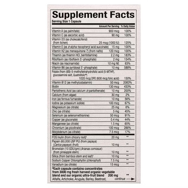 Natural Factors - (Whole Earth & Sea) - Women's Once a day Multivitamin - 60 VCap