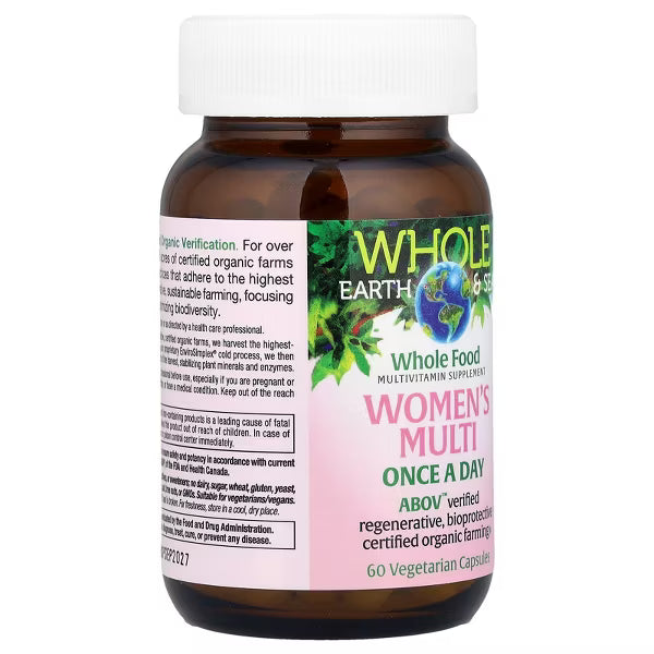 Natural Factors - (Whole Earth & Sea) - Women's Once a day Multivitamin - 60 VCap