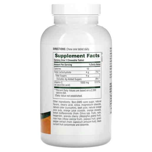 NaturesPlus - Orange Juice Vitamin C Chewables 1000mg - 60 Tablets