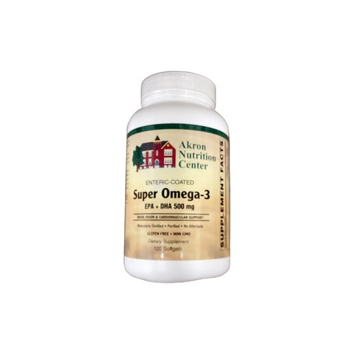 Akron Nutrition Center Omega-3 /500mg (Enteric Coated) 120 Softgels