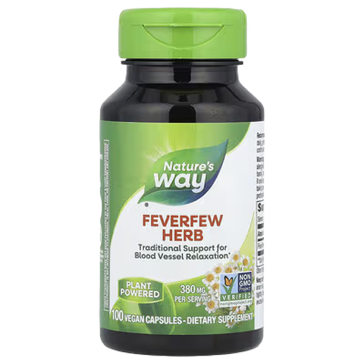Nature's Way - Feverfew Herb - 100 Capsules