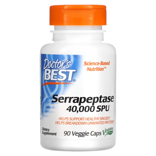 Doctor's Best - Serrapeptase (Supports Healthy Sinuses) - 90 capsules