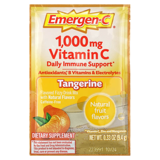 Emergen-C - Vitamin C Drink Mix (Tangerine Flavor) - 30 x .33 oz packets