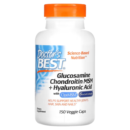 Doctor's Best - Glucosamine Chondroitin MSM + Hyaluronic Acid - 150 capsules