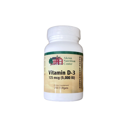 Akron Nutrition Center - Vitamin D-3 (5,000IU) - 250 Softgels
