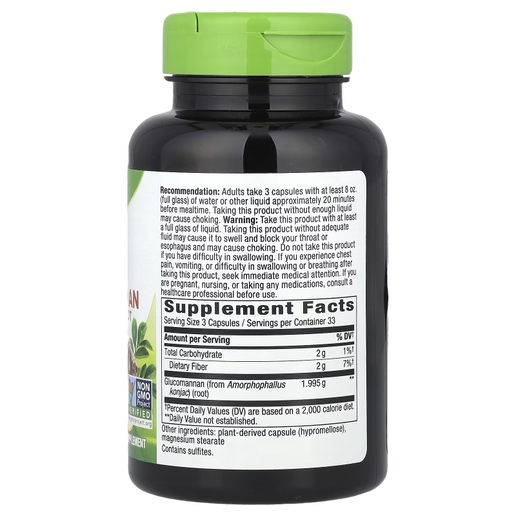 Nature's Way - Glucomannan from Konjac Root - 100 capsules