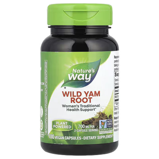 Nature's Way Wild Yam Root - 100 Capsules