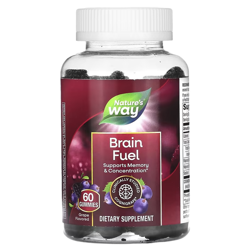 Nature’s Way – Brain Fuel Gummies (Grape) – 60 Gummies