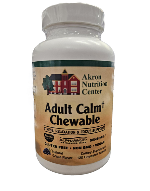 Akron Nutrition Center - Adult Calm Chewable (Grape) - 120 Chewable Tablets
