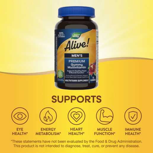 Nature's Way Alive! Mens Gummy Vitamins - 75 count