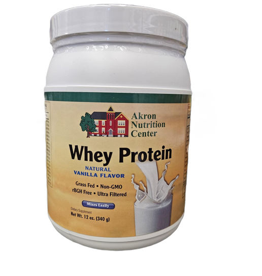Akron Nutrition Center - Whey Protein Powder (Vanilla) - 12 oz