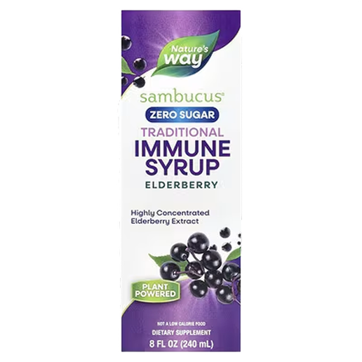 Nature's Way- Sambucus Zero Sugar Traditional Immune Syrup - 8 fl oz