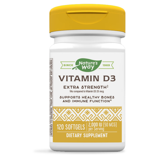 Nature's Way - Vitamin D3 2000 IU - 120 Soft gels