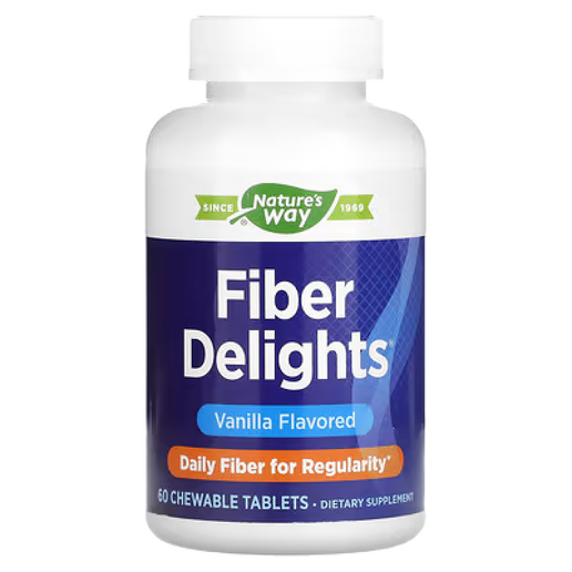 Nature’s Way - Fiber Delights Chewables (Vanilla) - 60 Tablets