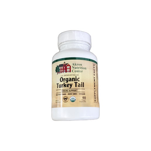 Akron Nutrition Center Organic Turkey Tail Mushroom 60 vegan caps