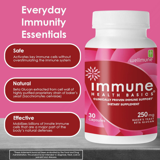 Immune Health Basics - Beta Glucan 250mg - 30 Capsules