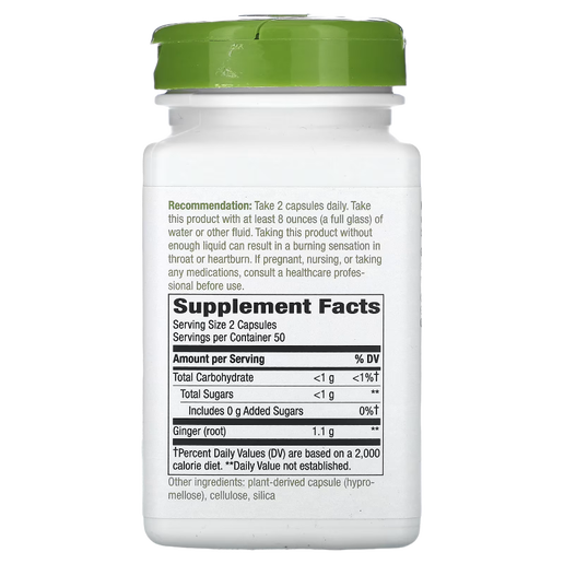 Nature's Way - Ginger Root - 100 capsules