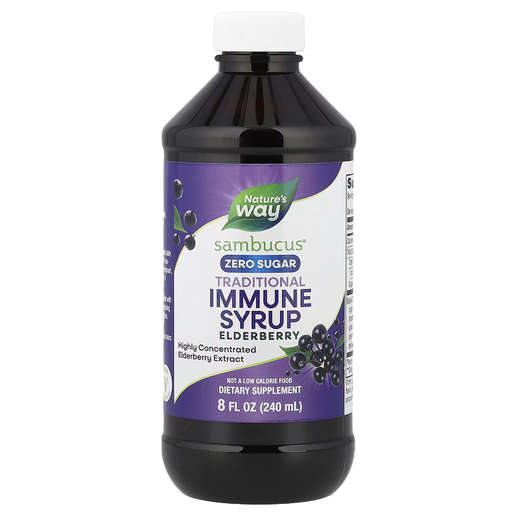 Nature's Way- Sambucus Zero Sugar Traditional Immune Syrup - 8 fl oz