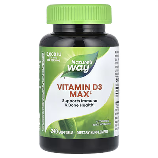 Nature's Way - Vitamin D3 5000 IU - 240sftgls