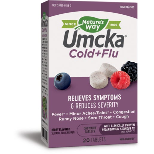 Nature’s Way - UMCKA Cold + Flu Chewables (Berry) - 20 Tablets