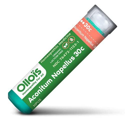 Ollois Aconitum Napellus 30C, Organic, approx 80 pellets