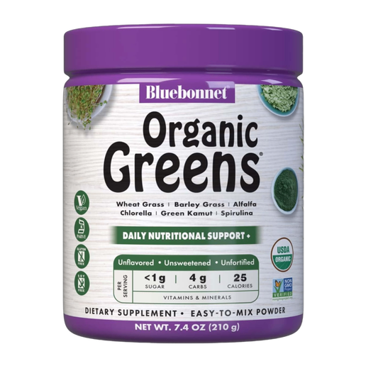 Bluebonnet - Organic Greens Powder - 7.4 oz