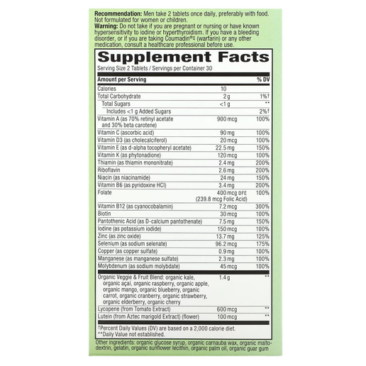 Nature’s Way - Alive!® Garden Goodness™ for Men - 60 Tablets