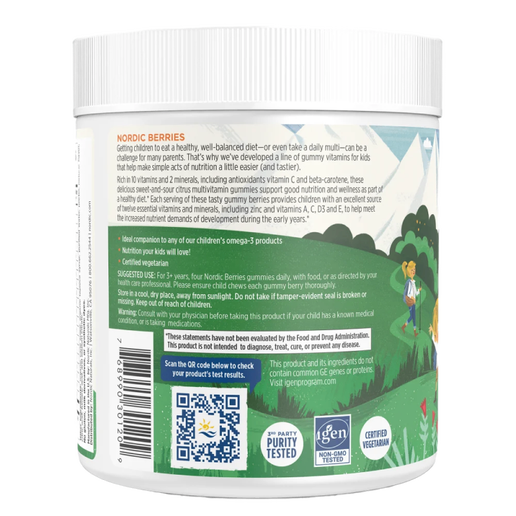 Nordic Naturals - Nordic Berries Multivitamin (Orange Lemon Flavor) - 120 Gummy Berries