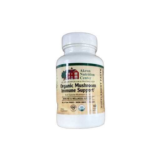 Akron Nutrition Center Organic Mushroom Immune Support 60vegan caps