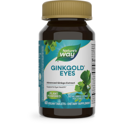 Nature's Way - GinkGold Eyes Ginkgo Extract - 60 Tablets