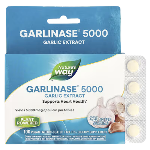 Nature's Way - Garlinase 5000 Garlic Extract - 100 Tablets
