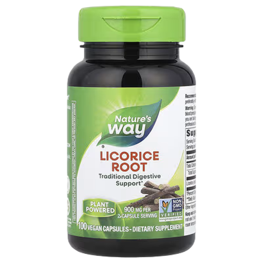 Nature's Way - Licorice Root - 100 Capsules