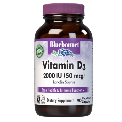 Bluebonnet - Vitamin D3 50 mcg - 90 capsules
